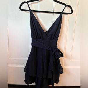 Navy blue romper